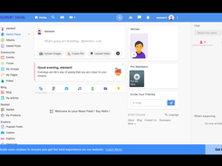 element open source social network Screenshot 3