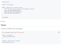 ElevenLabs Python Screenshot 1