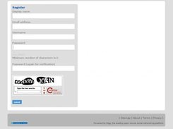 reCAPTCHA Registration screenshot