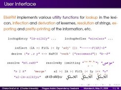 ElixirFM selected utility functions