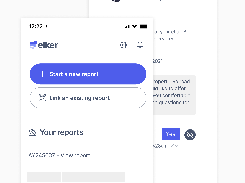 Mobile app reporting view