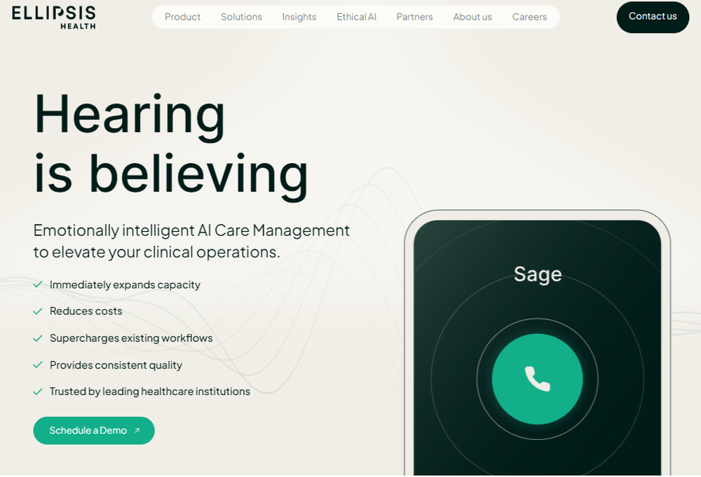Ellipsis Health Sage Screenshot 1