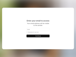Email authentication for visitors