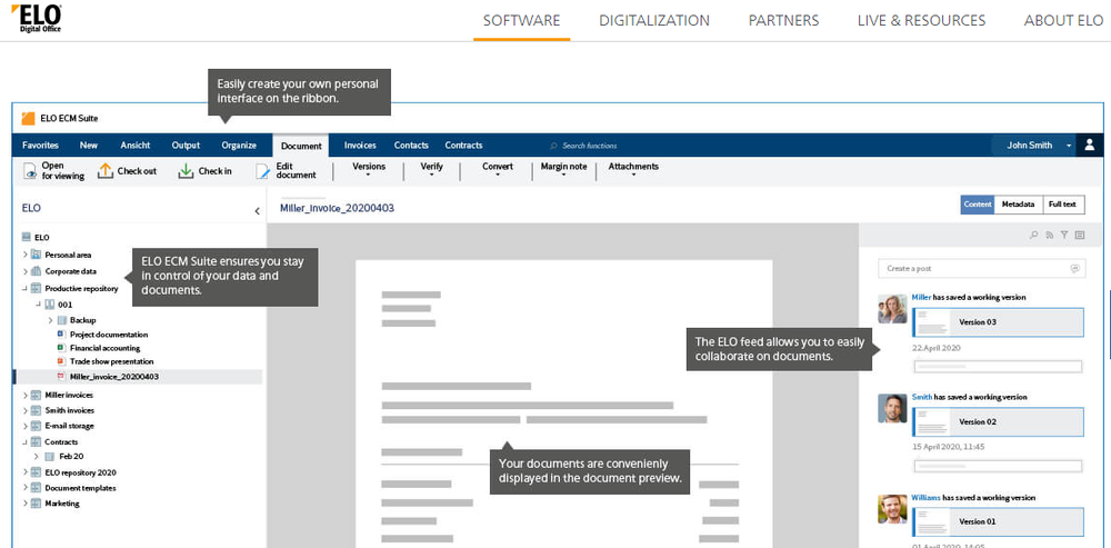 ELO ECM Suite Screenshot 1