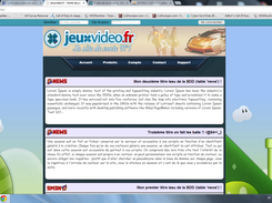 La partie haut de la page