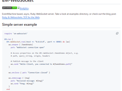 EM-WebSocket Screenshot 1