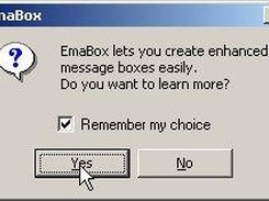 Example message box created with EmaBox()
