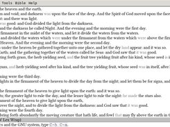 Basic Bible text view.