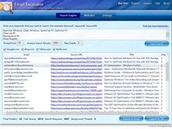 Email Excavator Screenshot 1