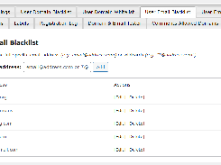 Creating Email Blacklist