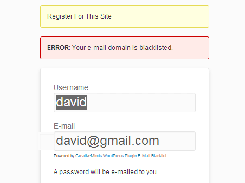 Restrict Site Registrations