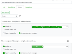 Rules Sub-Team assignment with backup assignee