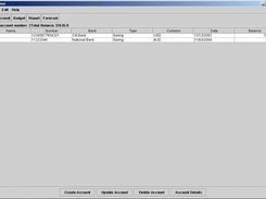 a table shows all accounts