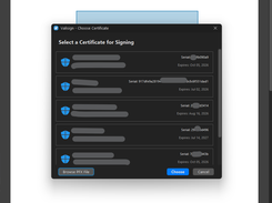 Certificate-selection