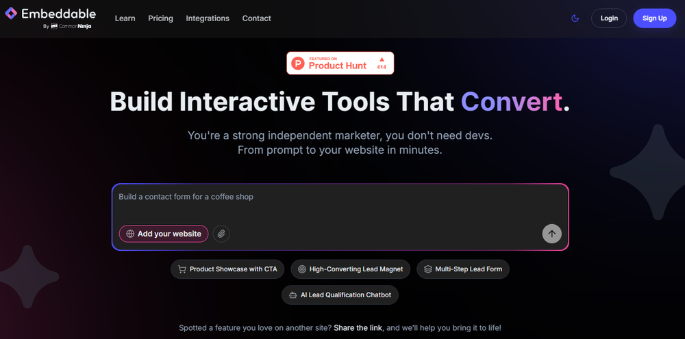 Embeddable Screenshot 1
