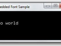 Embedded Font Generator Screenshot 1