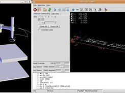 SCARA simulation on emc2 with AXIS and Python 3D display