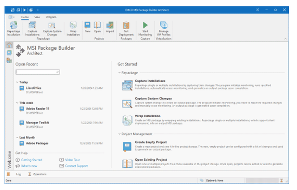 EMCO MSI Package Builder Screenshot 1