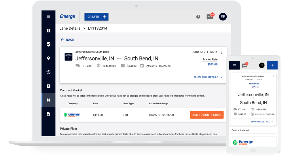 Emerge Digital Freight Marketplace Screenshot 1