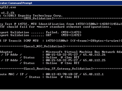 EnguiMapCLI Running on Windows 2008 Server with Virtual Hyper-V Interfaces Displayed