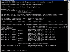 EnguiMapCLI Running on Windows 2008 Server with multiple Physical Interfaces Displayed