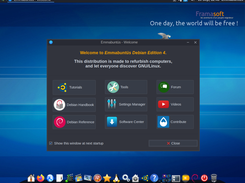 5 - Emmabuntüs DE4 (Debian 11) - Welcone window