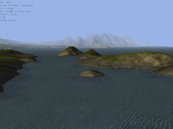 Looking out towards Urizen from the shores of the Brass Coast