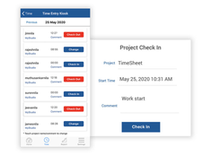 Employee TimeCard Screenshot 1