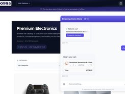 Cart inside the chat with proceed-to-checkout button