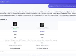 Product comparison. Side-by-side specs, prices, and features so the shopper can decide