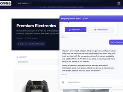Chatbot handling a price objection with store facts