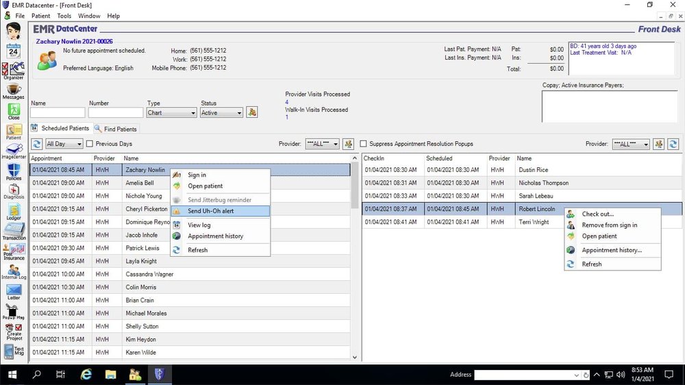 EMR Datacenter Screenshot 1