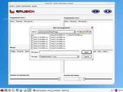 Opening a programmation file or playlist.