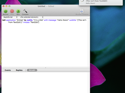 Imitating TextEdit with AppleScript