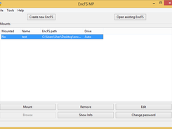 EncFSMP on Windows 8