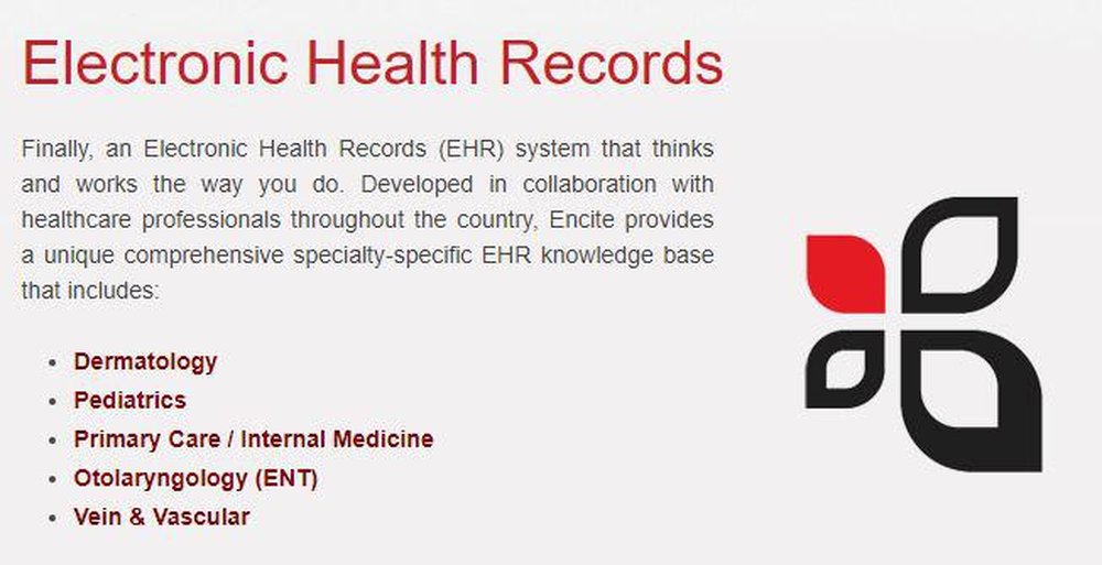 Encite EHR Screenshot 1