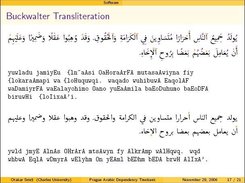 Encoding Arabic in Buckwalter Transliteration