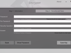 Main Window - Security