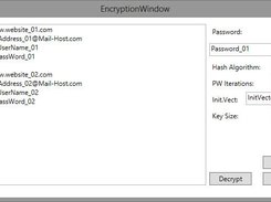 Text file encryption window