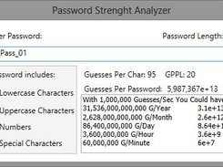 Password strength analyzer