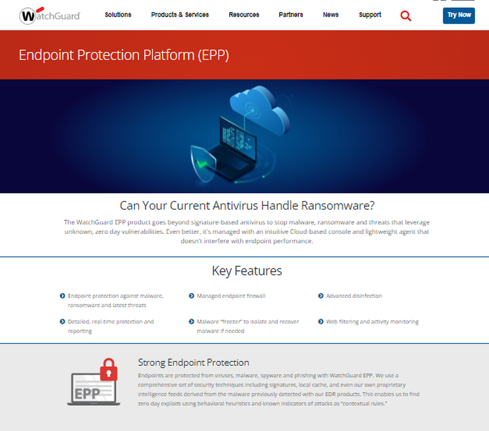 WatchGuard Endpoint Protection Platform (EPP) Screenshot 1