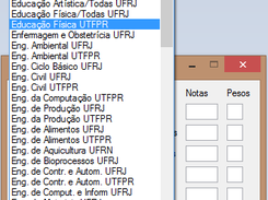 Seleção de curso