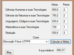 Nota calculada