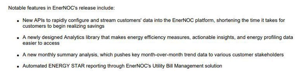 EnerNOC Energy Intelligence Software Screenshot 1