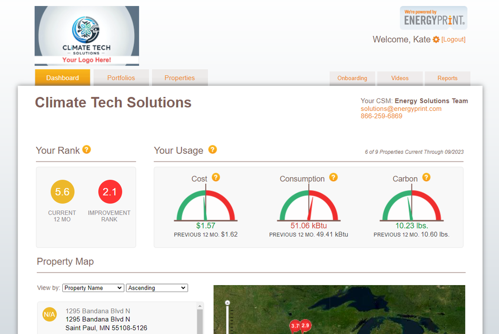 EnergyPrint Utility Dashboard