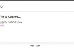 select a file to convert