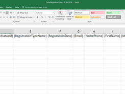 Excel migration for current year member-base is included in set up