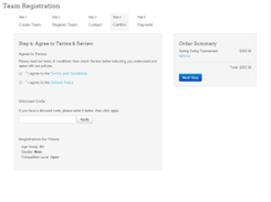 Engage Sports- TeamRegistration