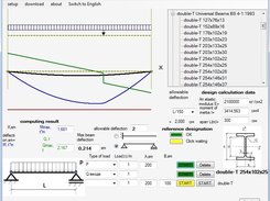 The software for structural calculations.