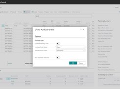 Expedite your procurement process with the Create Purchase Orders feature, delivering advanced order creation capabilities tailored to your business's specific needs. Integrated with the Enhanced Planning Pack for Dynamics 365 Business Central, this feature allows for efficient management of vendor relationships, tracking of planned spending, and ensuring minimum prepaid amounts are met, all in one place.